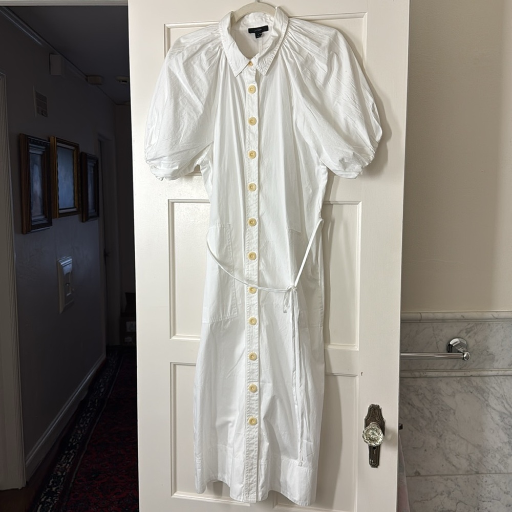 J.Crew Collared cotton poplin dress BG487 - Picture 2 of 9